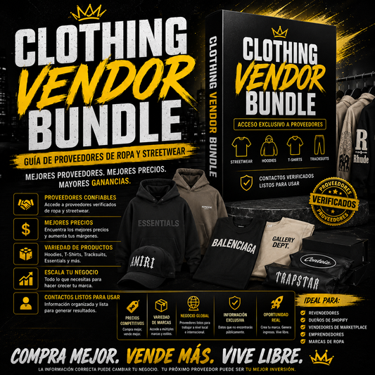CLOTHING VENDOR BUNDLE