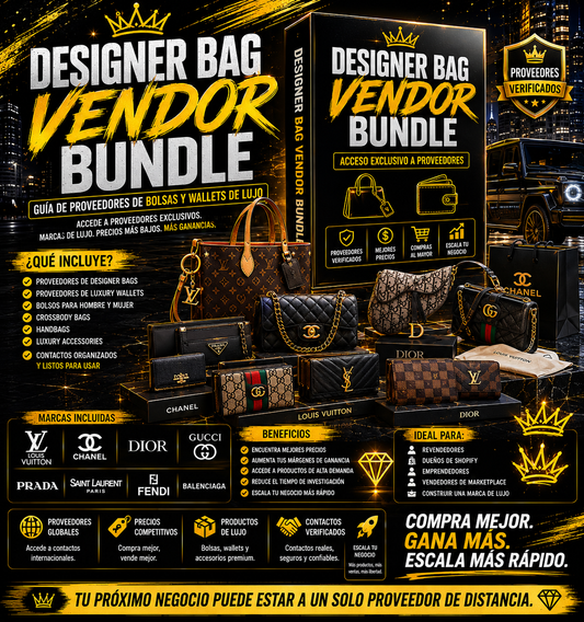 DESIGNER BAG VENDOR BUNDLE